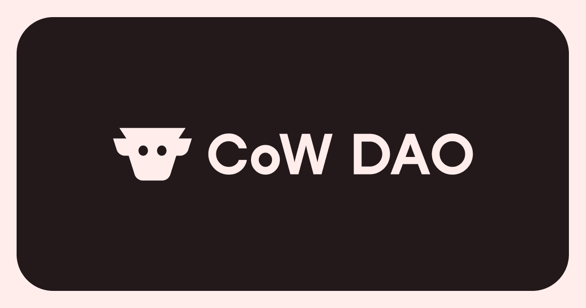 CoW DAO - CoW DAO develops the most user-protective products in Ethereum - so you can do more with less worry.